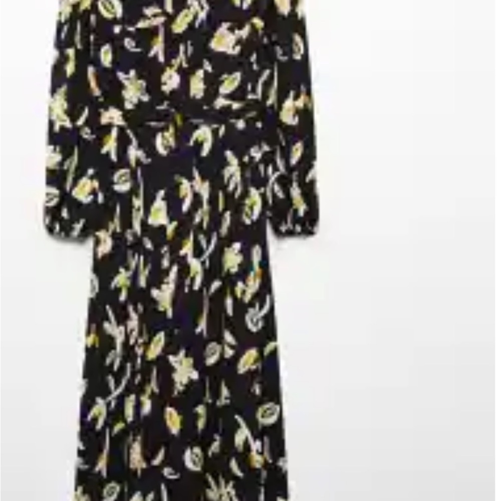 Mango Printed shirt dress